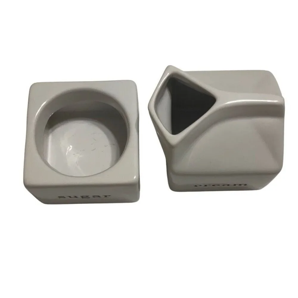 Crate&Barrel White Sugar and Cream Set